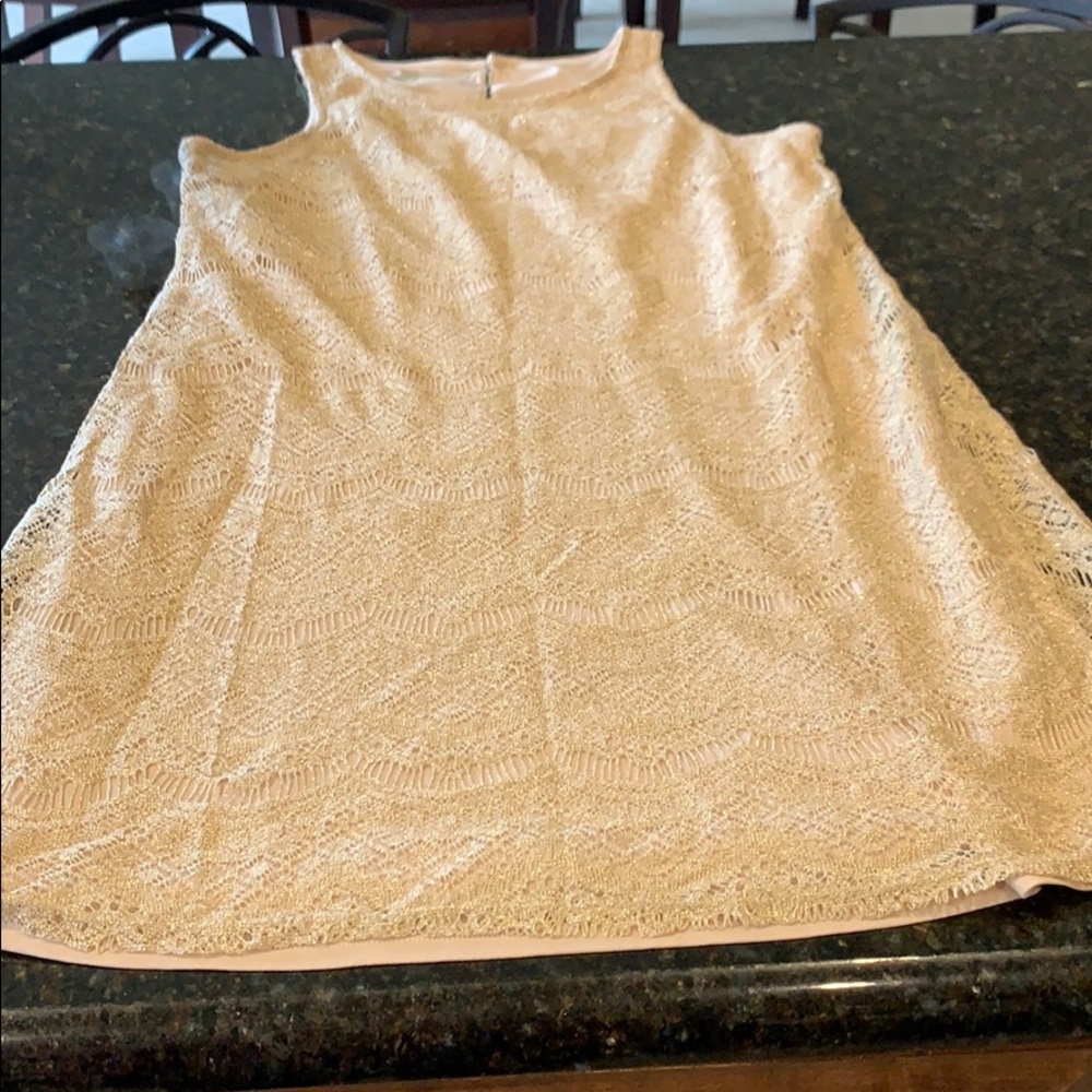 Maurices Gold Lace Dress